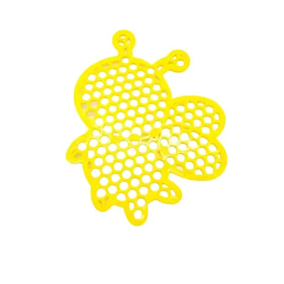 4 Kos Plavajoče Napajališče za Čebele - Satjasta Oblika EVA Čebelja Postaja Yellow