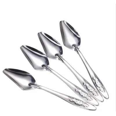 10 Kosov Žlic za Hranjenje Papig iz Nerjavečega Jekla - Ročno Hranjenje Ptic