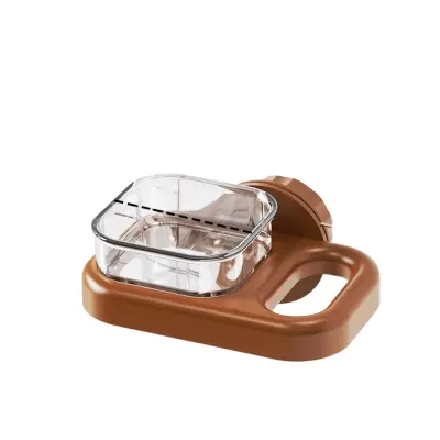 Kvadratni podajalnik za ptice - viseča posoda za kletke za papige in male živali coffee