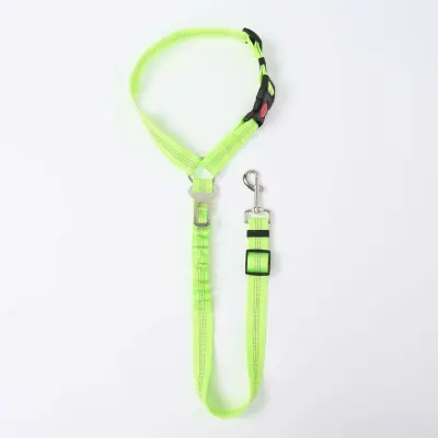 Varnostni pas za hišne ljubljenčke proti udarcem: nastavljiv odsevni pas Green