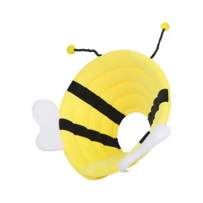 Nastavljiv elizabetinski ovratnik za mačke in majhne pse - Mehki stožec z motivom čebele  M