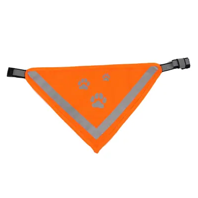 Odsevna rutka za hišne ljubljenčke, nastavljiva velikost Orange L