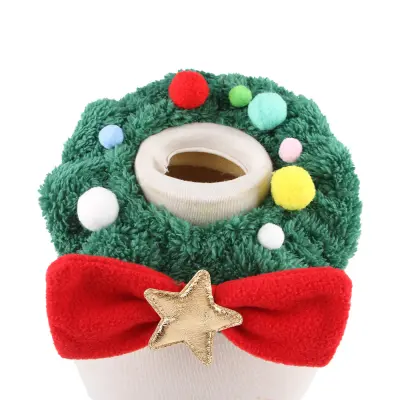 Praznična božična ovratnica za male do srednje velike pse in mačke  20x18x1 cm