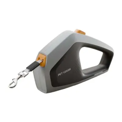 Samodejni povodec za pse: Prenosljiv, brez zapletov za male do srednje pse Grey