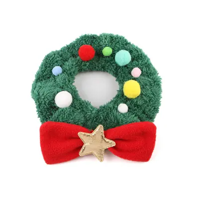 Praznična božična ovratnica za male do srednje velike pse in mačke  26x23x1 cm