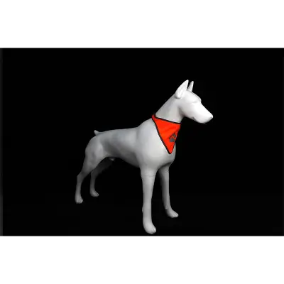 Odsevna rutka za hišne ljubljenčke, nastavljiva velikost Orange M