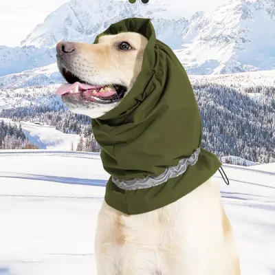 Pomirjujoča pasja kapuca - Vodoodporna in topla pasja ruta v enem grass color L