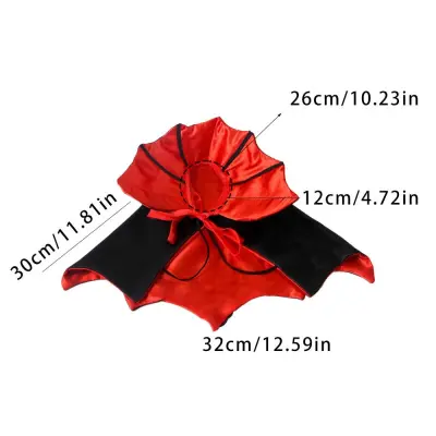 Elegantna Halloween ogrinjala za hišne ljubljenčke - udobna in stilsko dovršena Red