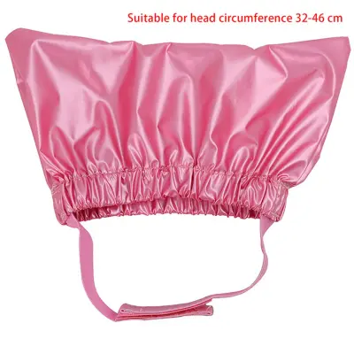 Nepremočljiva kapa za prhanje za hišne ljubljenčke - zaščita za ušesa Rose red S