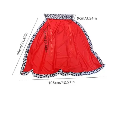 Rdeča kraljeva ogrinjala za hišne ljubljenčke za noč čarovnic in zabave