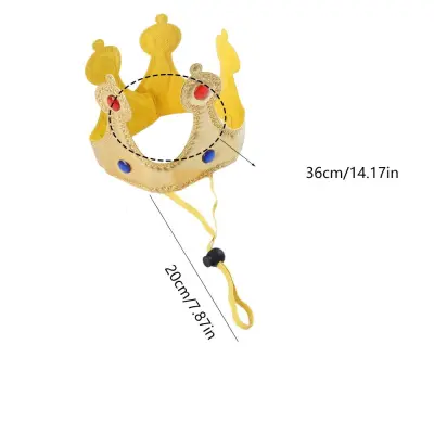 Elegantna rumena krona za hišne ljubljenčke - popoln dodatek za zabave