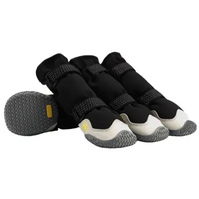 Set 4 vodoodpornih odsevnih pasjih čevljev – zaščita tačk za pse  L