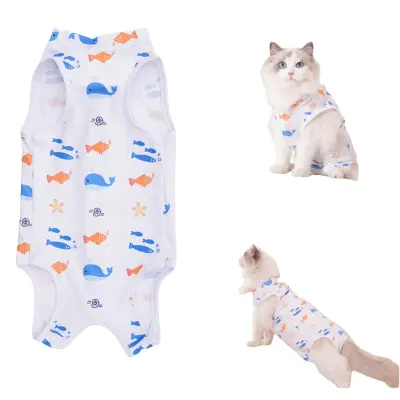 Udobna sterilizacijska obleka za mačke: Zaščita po operaciji in hitro celjenje  M