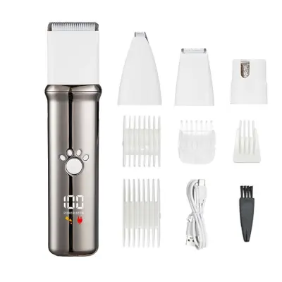 4-v-1 Električni Strižnik za Hišne Živali: Profesionalni Set za Pse in Mačke White