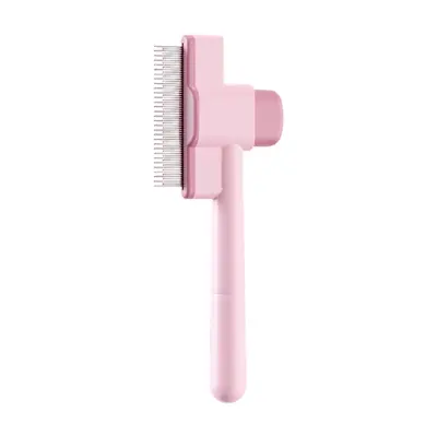 Grebenska krtača za hišne živali z odstranjevanjem dlak z enim ključem Pink