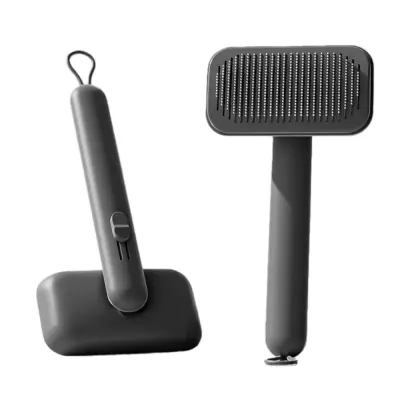 Enoročni odstranjevalec dlake za hišne ljubljenčke z nastavljivo višino in čiščenjem Black