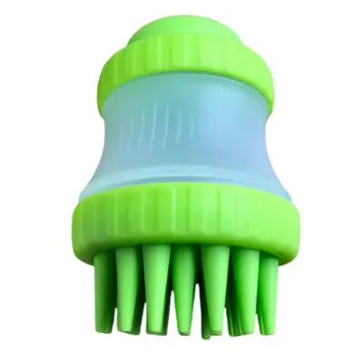 Krtača za kopanje hišnih ljubljenčkov, silikonska krtača za nego psov in mačk Green