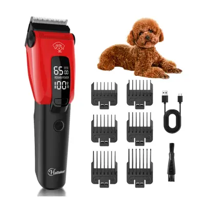Strižnik za hišne ljubljenčke: Električni strižnik z LED zaslonom in 3 hitrostmi