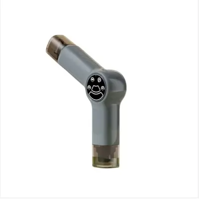 2-v-1 škarjice za hišne ljubljenčke in trimer za dlake z LED lučko - polnilne in tihe Grey