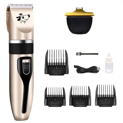 C6 Velik Komplet Strižnikov za Hišne Živali s Štirimi Glavniki in Strižnikom za Tace