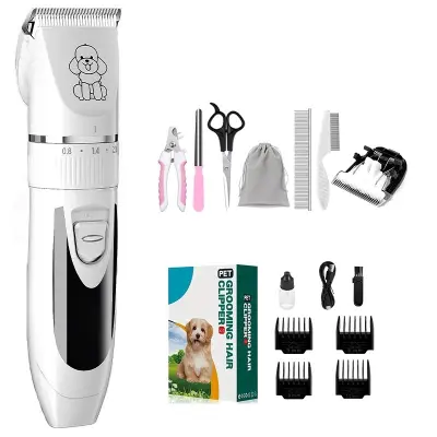 Profesionalni set električnih strižnikov za hišne ljubljenčke z keramičnim rezilom