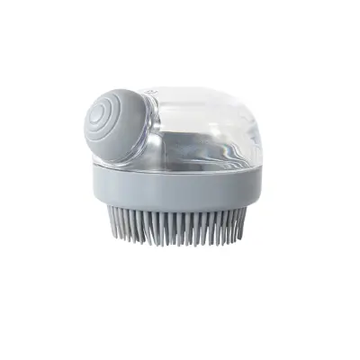 Silikonska krtača za nego psov in mačk Grey