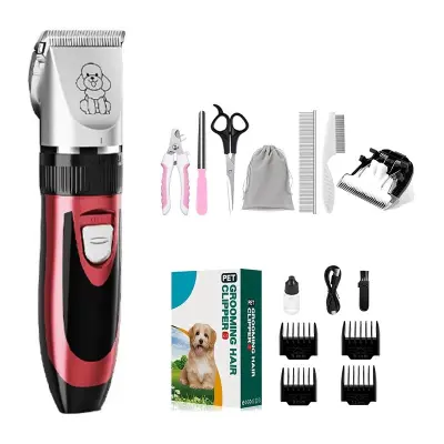 Električni strižnik za hišne ljubljenčke s keramičnim rezilom in dodatki