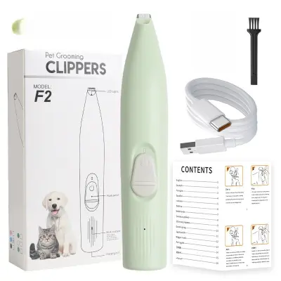 Nežni strižnik za hišne ljubljenčke: Natančno striženje z nizkim hrupom za pse in mačke Green