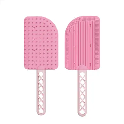 Dvostranska masažna krtača za hišne ljubljenčke - Nežno negovanje in odstranjevanje dlak Pink