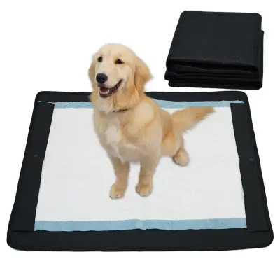 Črna podloga za hišne ljubljenčke - magnetna, neprepustna  XL