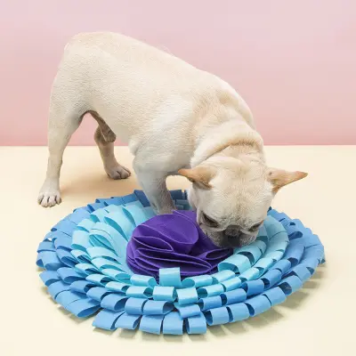 Interaktivna podloga za vohanje za pse za počasno hranjenje in urjenje Blue+Purple