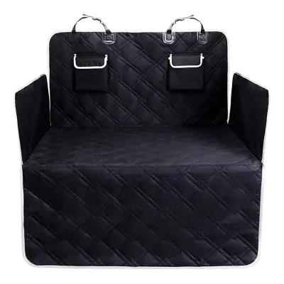 Črna Prevleka za Zadnji Sedež Avtomobila - Vodoodporna Zaščita za Hišne Ljubljenčke