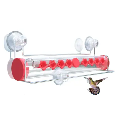 Prozoren podajalnik za kolibrije - uživajte v opazovanju ptic od blizu