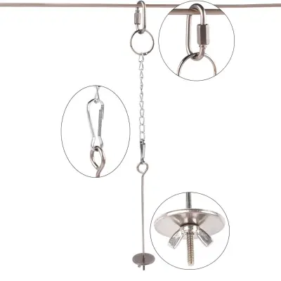 Nerjaveče jeklo Bird Sadje Vilice Papiga Hranjenje Nabodalo Viseči Držalo za hrano  M