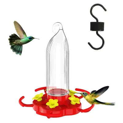 Pumpkin Style Viseči Hranilnik za Kolibrije - Privabite Ptice s PMMA & Dizajnom
