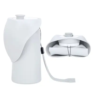 550ml Zložljiva steklenica za vodo za hišne živali - prenosna & neprepustna Grey