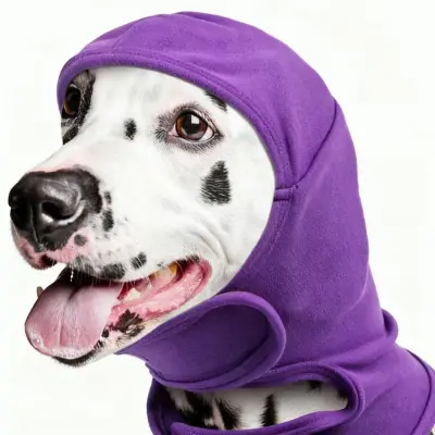 Ušesni pokrovi za pse za zmanjševanje hrupa - pomirjujoča naglavna oprema za lajšanje tesnobe Purple L