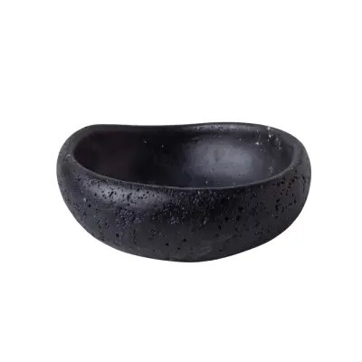 Elegantna posoda za hrano in vodo za plazilce - naraven videz Black