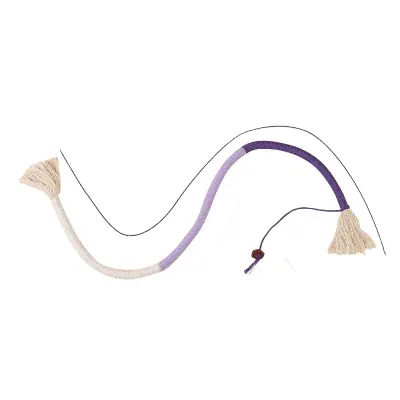 Vrvna igrača iz bombaža za mačke Purple