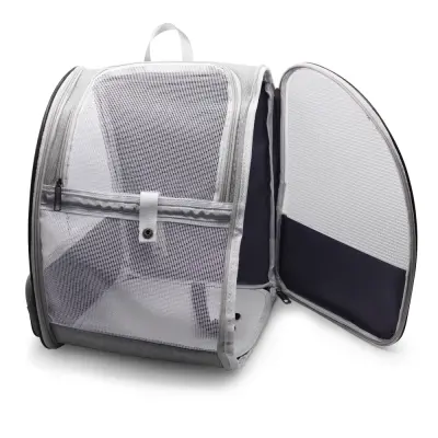 Nahrbtnik za hišne ljubljenčke - zračen in udoben Black