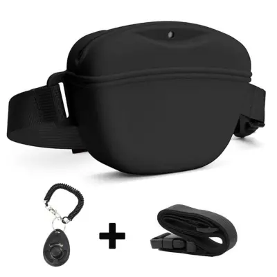 Pas za shranjevanje priboljškov za treniranje psov s klikerjem Black