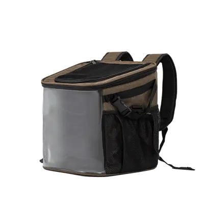 Zložljiva sprednja torba za hišne ljubljenčke - varno in udobno potovanje coffee