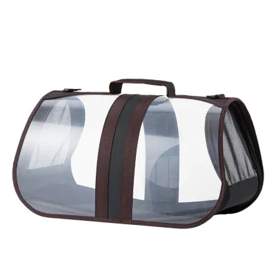 Panoramska Prozorna Torbica za Hišne Ljubljenčke - Prenosna, Zložljiva in Zračna