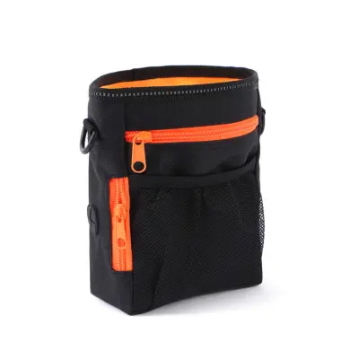 Prenosna torbica za priboljške za pse - Oxford krpo z naramnico Orange