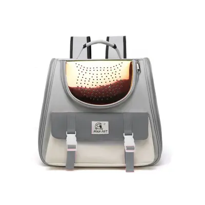 Nahrbtnik za prenašanje hišnih ljubljenčkov - prenosen in udoben Laser Gray