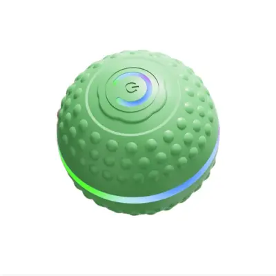 Pisana pametna interaktivna žoga za hišne ljubljenčke - samodejno vrtenje in LED lučka Green