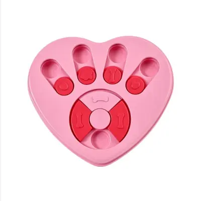 Interaktivna posoda za počasno hranjenje psov - igrača za inteligenco hišnih ljubljenčkov Pink