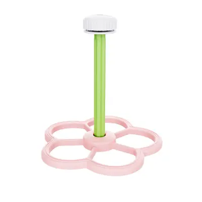 Bird Rotating Windmill Station Perch Toy - Interaktivna in privlačna oprema za kletke Pink