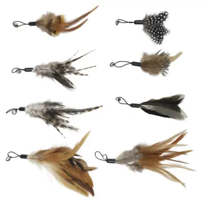 Nadomestne glave za igračo za mačke s perjem - interaktivni in zamenljivi nastavki