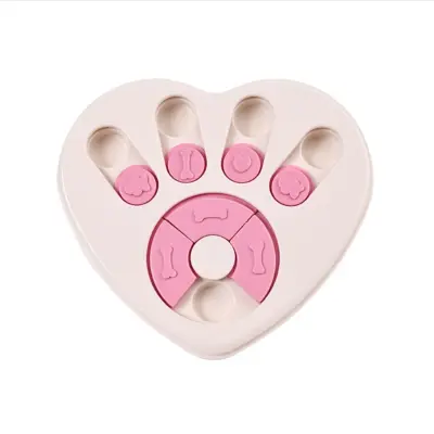 Interaktivna posoda za počasno hranjenje psov - igrača za inteligenco hišnih ljubljenčkov White